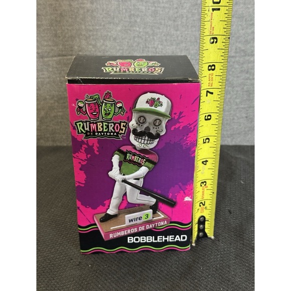 Sugar Skull Rumberos Of Daytona Tortugas Bobblehead New In Box - Picture 4 of 7